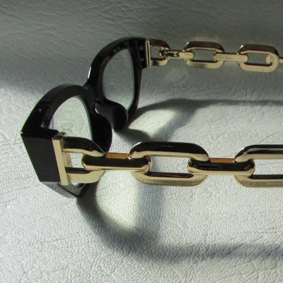 Eyeglasses - Black with Gold Link Arms 2.00 - Picture 8 of 9